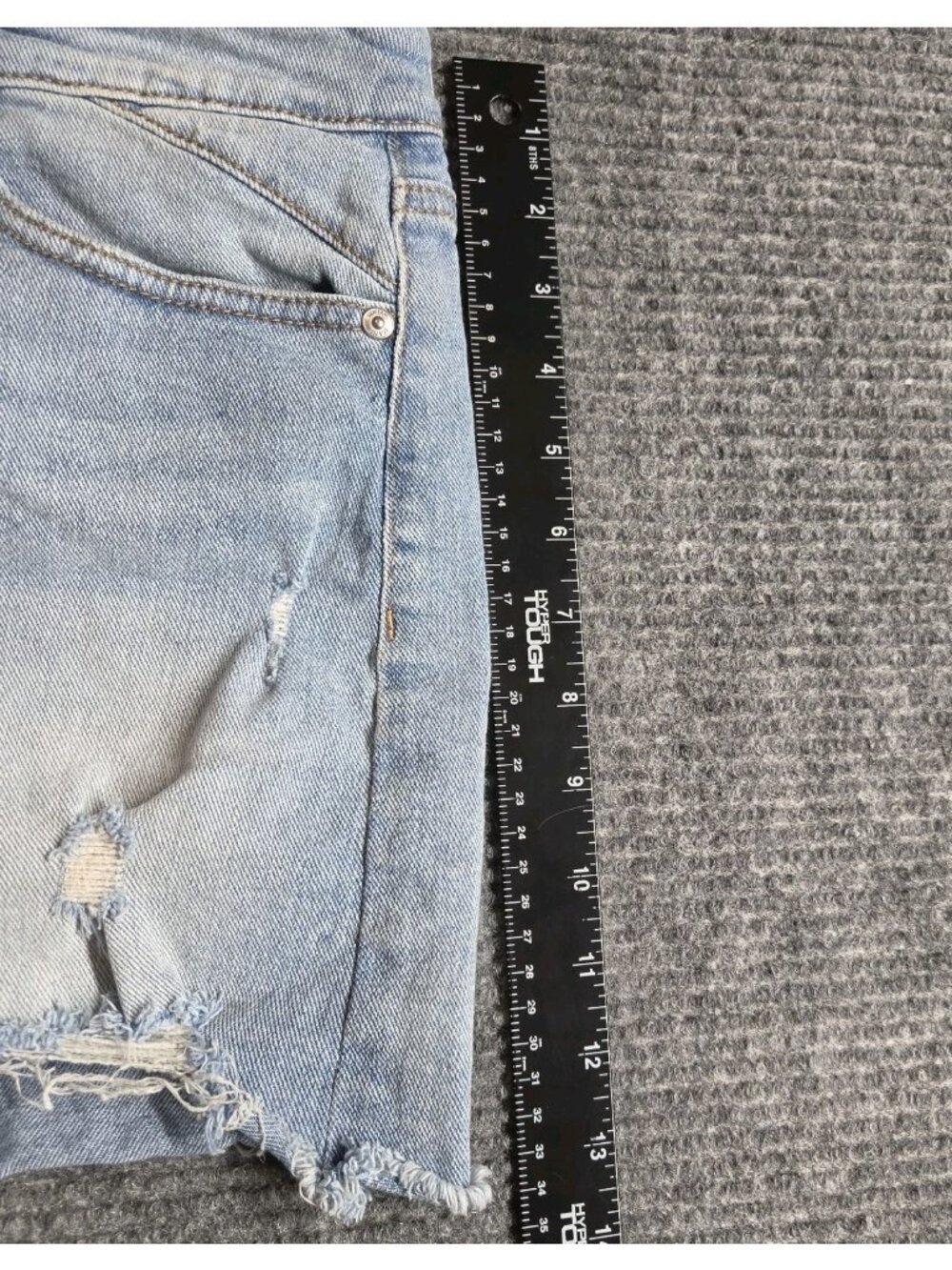 SOFIA Vergara Jeans Chi Short Denim Shorts Women's 16 Blue Cut-Off  Distressed - Picture 11 of 16
